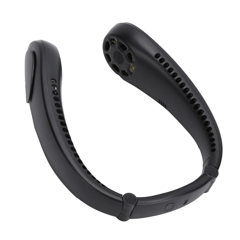 Portable Neck Fan with Music Speakers Wearable Rechargeable Fan with
