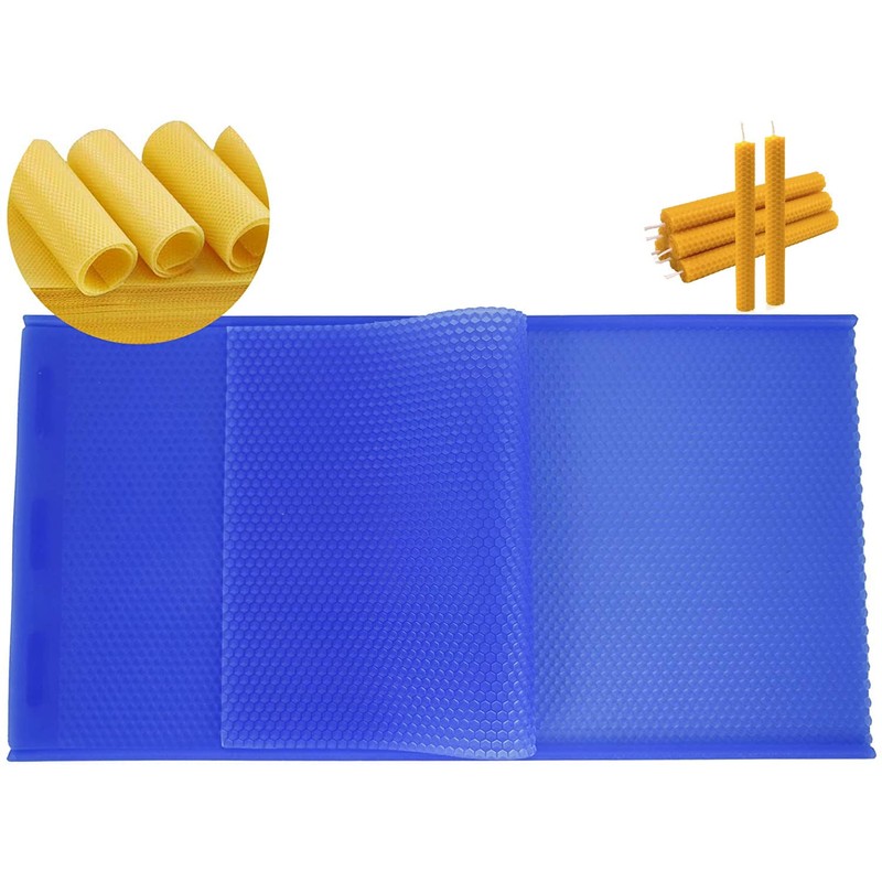 HNDTM Beeswax Foundation Sheet Mold Silicone Beeswax Sheet Honeycomb Sheets