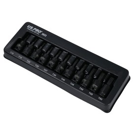 AB Tools Male Torx Star Impact Impacted Shallow Short Bit Sockets T10 – T60 11pc Set