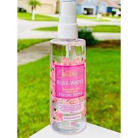 Rose Water Facial Spray Natural & Unscented - Provides Maximum Skin Hydration, Vegan & Cruelty Free, Reduce Wrinkles & Tighten Pores. for All Skin Types (4oz)
