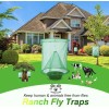DKEP 8 Pack Ranch Fly Traps Outdoor Hanging Fly Trap