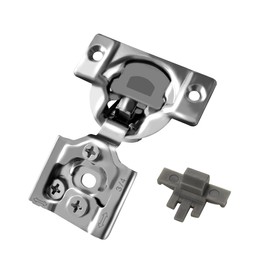 Berta (10 Pieces) 3/4 inch Overlay, 90 Degree Restricted Opening Angle, Soft Closing, 6-Ways 3-Cam Adjustment, Concealed Face Frame Kitchen Cabinet Door Hinges with Screws (3/4" Overlay, 10 Pieces)