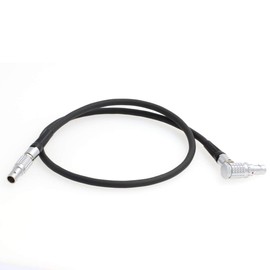 DRRI 0B 2 Pin Right Angle to 2 Pin Stright Plug for ARRI Alexa Teradek Bond Power Cable