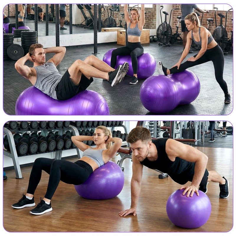 Ckhoid 2PCS Peanut Balls 35.43×17.71 inch Exercise Yoga Pregnancy Ball
