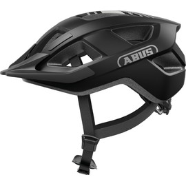 ABUS Aduro 3.0 LED Bike Helmet - sporty city Helmet in a stylish design for everyday and sporty Tours - with Rear Light - for Men and Women - Size S, black