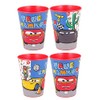 Gold1 4pc X Cartoon Character Drinking Cup Pack, Tumbler Re-Usable