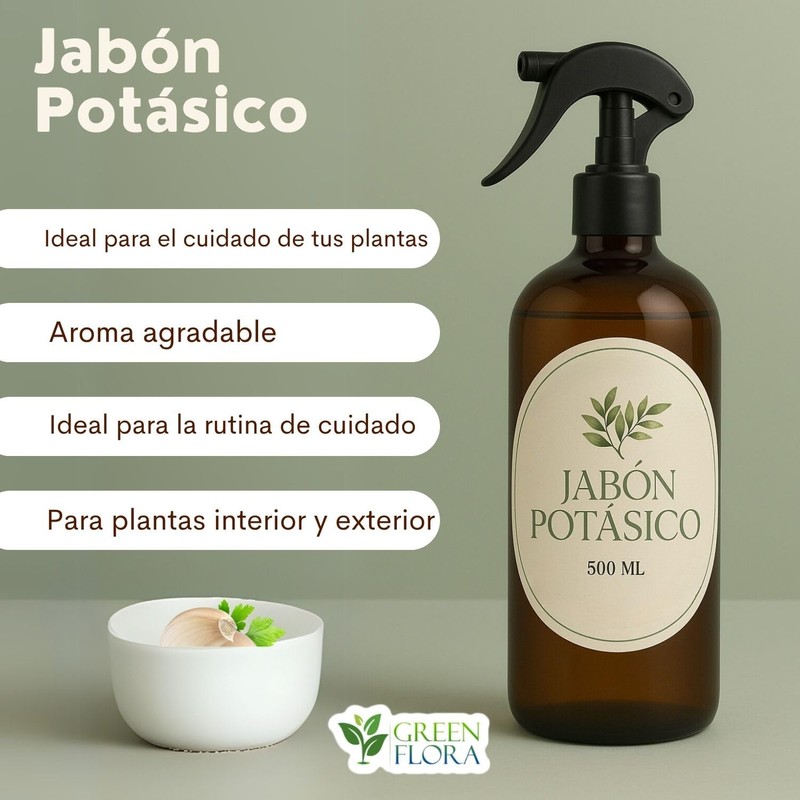 Jabón Potásico con Extracto de Ajo para Plantas