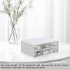 BOJVESH Desktop Organizer with 5 Drawers, 2 Tier Stackable Desk
