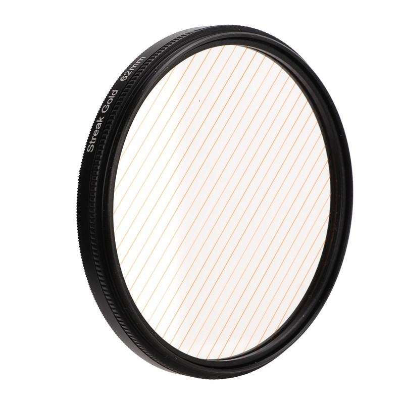 Gold Streak Digital Camera Lens Filter Antiscratch Optical Glass Aluminum