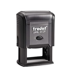 Trodat Printy 4929 Stamp 50 x 30 mm for 8 Lines in Various Colours Black