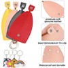 Esamploe 4PCS Creative Pull-Out Cute Large-Capacity Car Key Case and