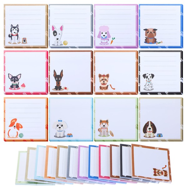 Handepo 12 Pack Dog Cat Notepad Small to Do List