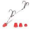 Portable Fishing Steel Wire Fishing Rigs with Treble Fish Hooks