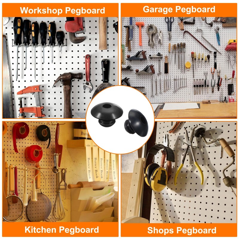 sourcing map 60pcs Pegboard Hook Locks, Pegs Board Plugs Shelf