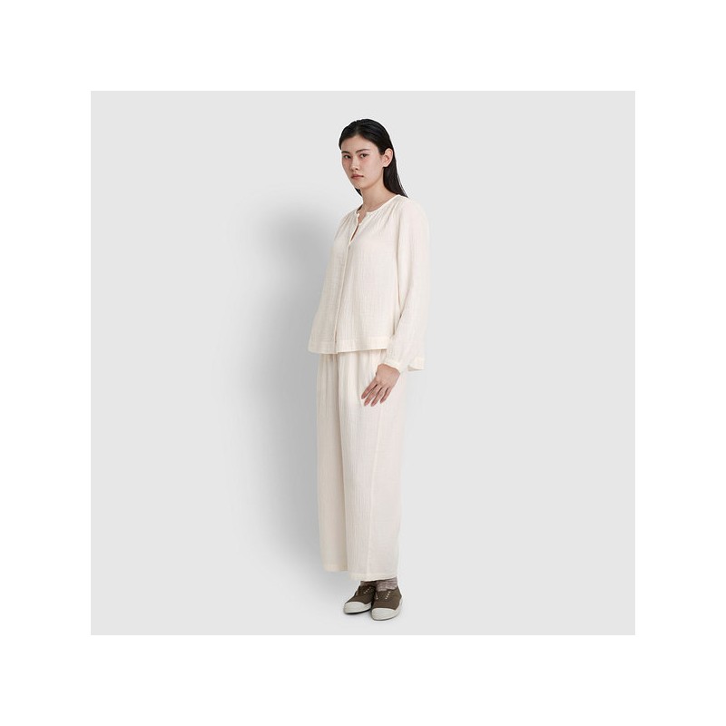 JAJU [JAJU] Women's Double-Weave Shirring Pajama Pants (Choose 1 of