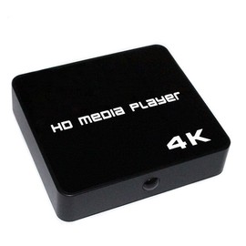 Media Player, Multimedia Player, 4K, Maximum Resolution: 4096 x 2160p @ 60 fps, USB Memory, TF Card, External Hard Disk Support, HDMI/RCA Output, Video, Music and Picture Playback, Connect to
