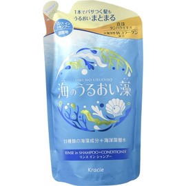 Kracie Umino Uruoisou Moisturising Care Rinse In Shampoo Refill 380 ml