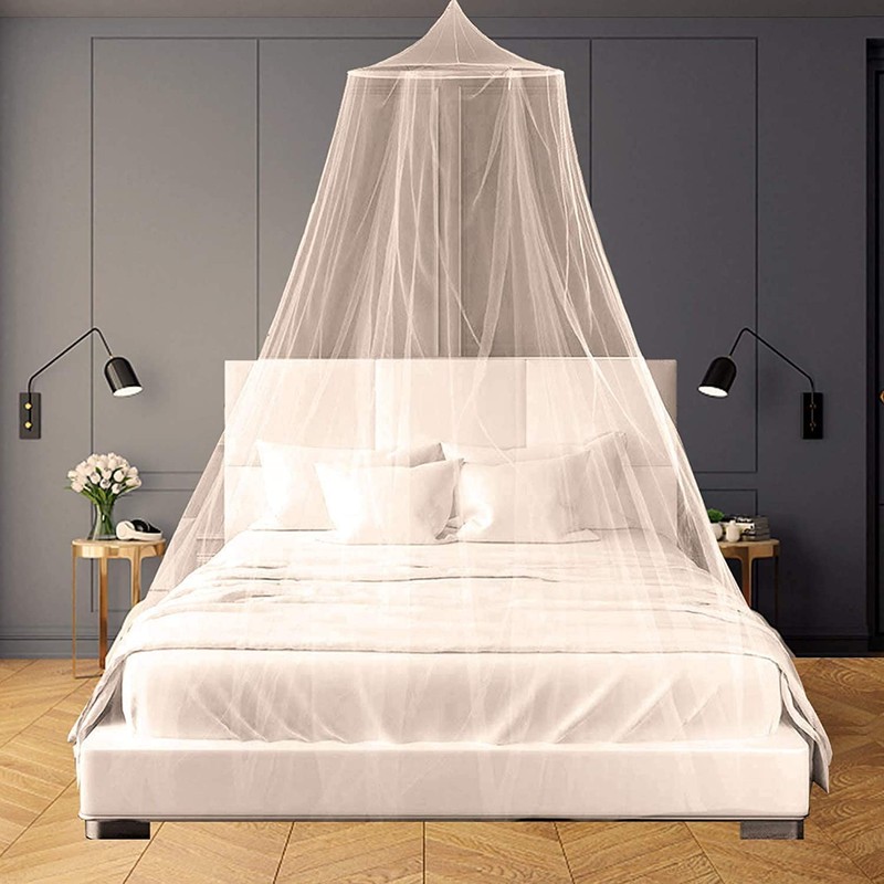 Sendowtek Mosquitero de Cama, Mosquitera para Niños de Cúpula Blanca,