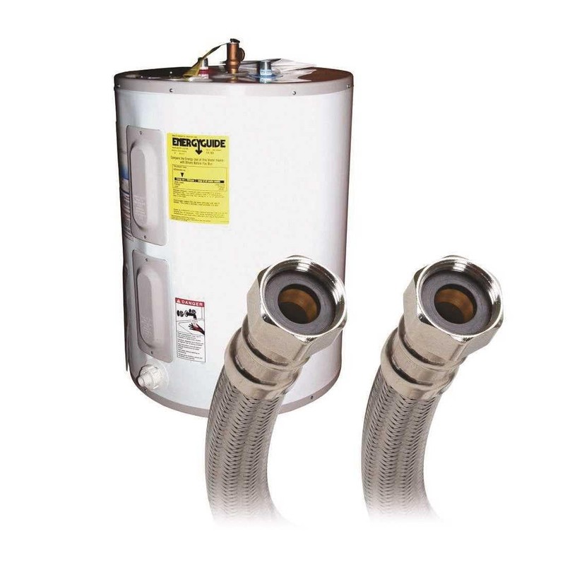 Fluidmaster B1H18 Water Heater Connector, Braided Stainless Steel - 3/4