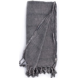 Bersuse 100% Cotton - Troy Turkish Towel - Black