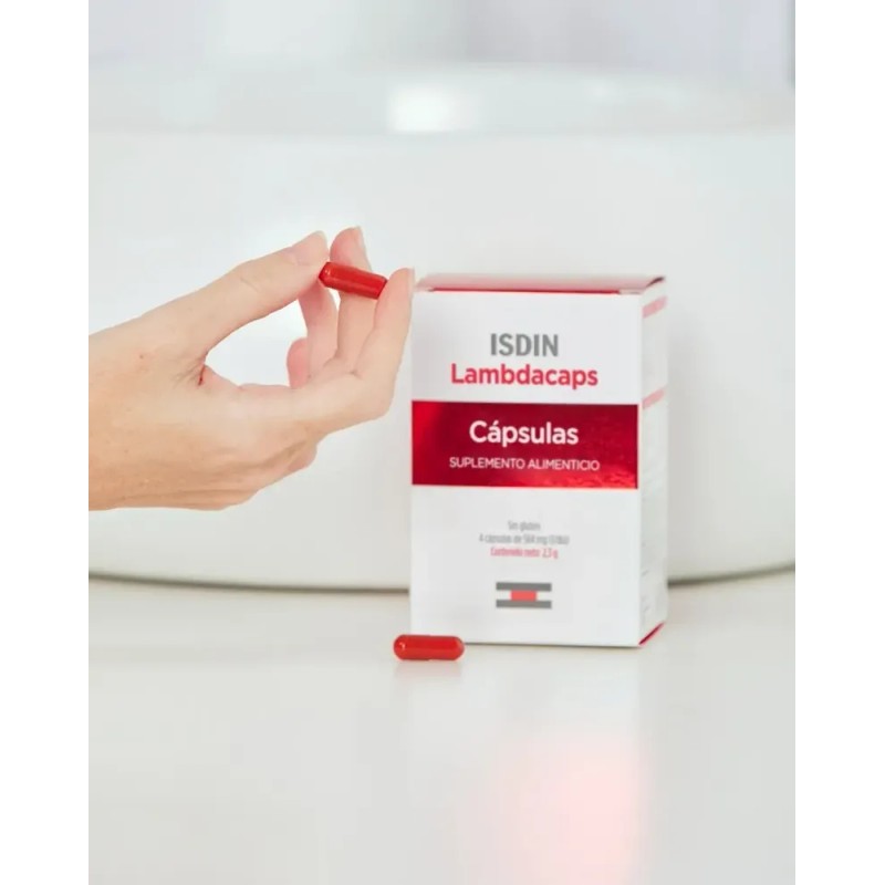 Isdin Lambdacaps Suplemento Alimenticio 30 Cápsulas Sabor Sin sabor