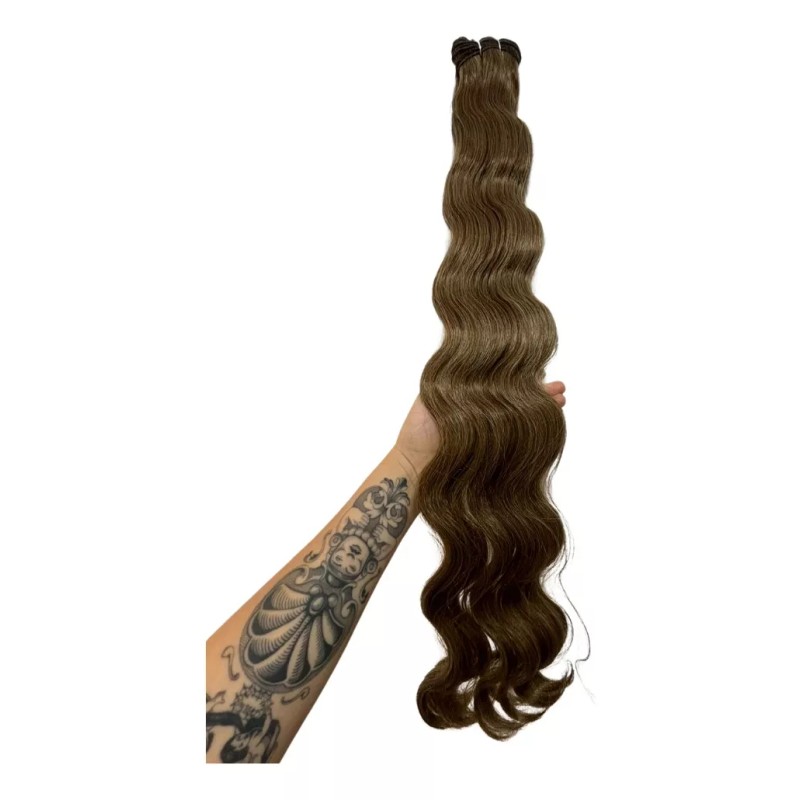 Remy Glamm Extensiones Fibra Colombiana Ondulada Extra Larga 200g