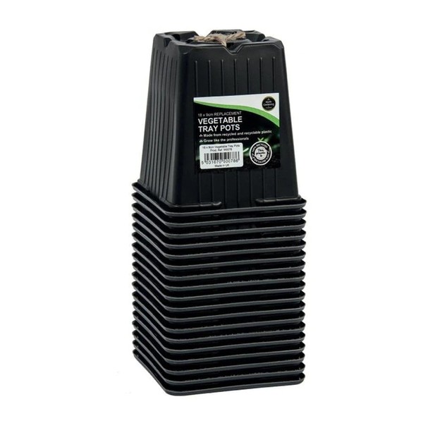 Garland Pack of 18 Replacement Vegetable Tray Pots 9cm