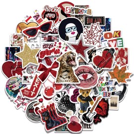 Aesthetic Downtown Girls Stickers Pack, 50PCS Cool Trendy Y2K Stickers for Water Bottle Funny Waterproof Sticker for Teens Adults Vinyl Sticker for Laptop Skateboard Party Supplies
