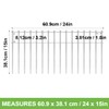 Animal Barrier Fence 10Pack, 24x15in Underground Protect Panels for Garden