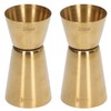 Double Head Cocktail Jigger, Stainless Steel Measure Jigger Gold Wine