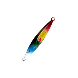 WAVEMASTER- slow pitch jig, GLOW JIG, 200G - Color: C-rainbow, Hooks: 2 Set of Double Hooks, Size: 200G