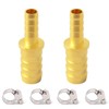Metaland Brass Hose Barb Reducer, 3/16" to 1/8" Hose ID,