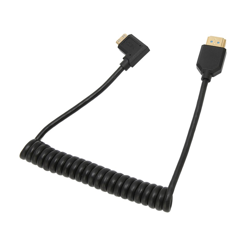 HD Multimedia Interface Cable 8K 48Gbps Right Elbow Mini HD