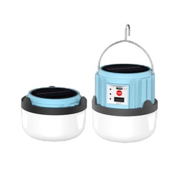 Camping Lantern Rechargeable Solar Outdoor Lights 4 Light Modes Tent Lights Camping Light Bulbs for Outdoor, Hiking, Patio and Car