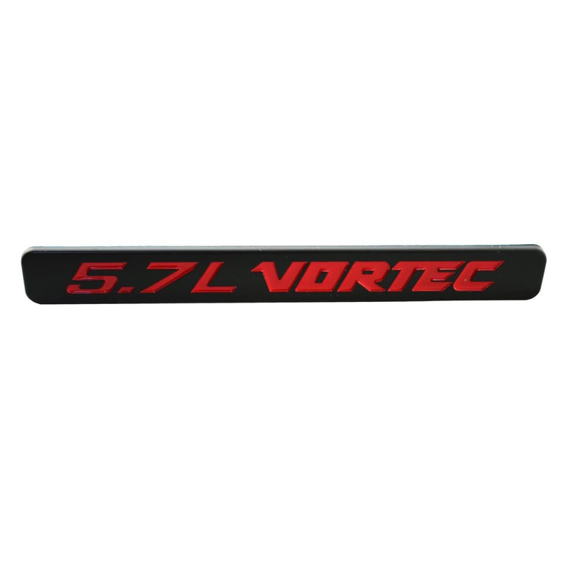 2pcs 5.7L Vortec Hood Emblems Engine Badge 3D Decal Replacement