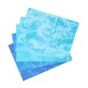 5Pcs Cotton Quilting Fabric Smudge Dyed 19.7in Long 17.7in Wide