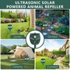 2 Pack NAVISOVL Solar Ultrasonic Animal Repellent Outdoor Cat, Squirrel,