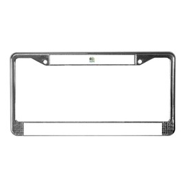 CafePress Little Miss Lucky Charm Chrome License Plate Frame, License Tag Holder