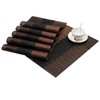 SHACOS Placemats Set of 4 Woven Vinyl Placemat for Dining