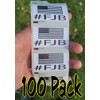 100PCS #FJB Stickers