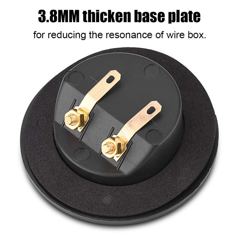 Speaker Terminal Box, 48MM 2 Copper Binding Post Terminal Cable