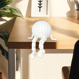 3D Printed Baseball & Golf Ball Figurines Set - Mini Sports Collectibles for Desk Decor, Office Display，Ideal Gift for Father's Day and Sports Fans