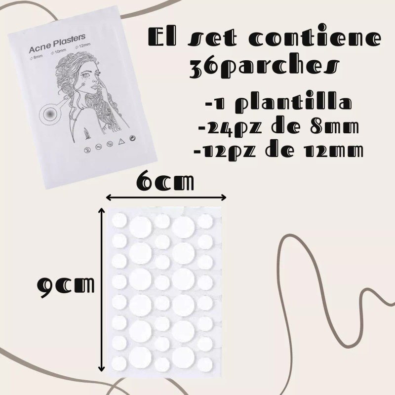 Veraly Parches Para Acné Espinillas Facial Absorbente Oculta