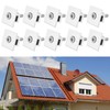 10Pcs Solar Panel Mid Clamps Waterproof Mount Aluminum Bracket Mounting