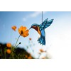 Alivagar Stained Glass Bird Window Hangings SunCatcher, 9" x 7