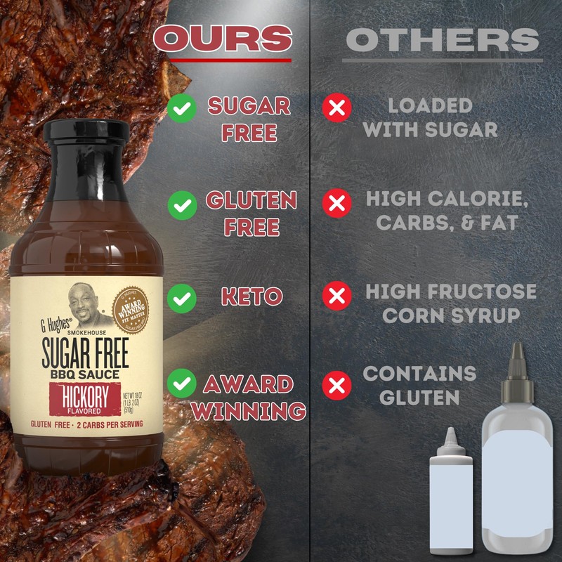 G Hughes Sugar Free, BBQ Sauce Variety Pack - Original,