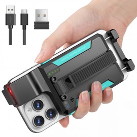 Anyeast Bluetooth Barcode Scanner 2D QR 1D Wireless Back Clip Phone Scanner