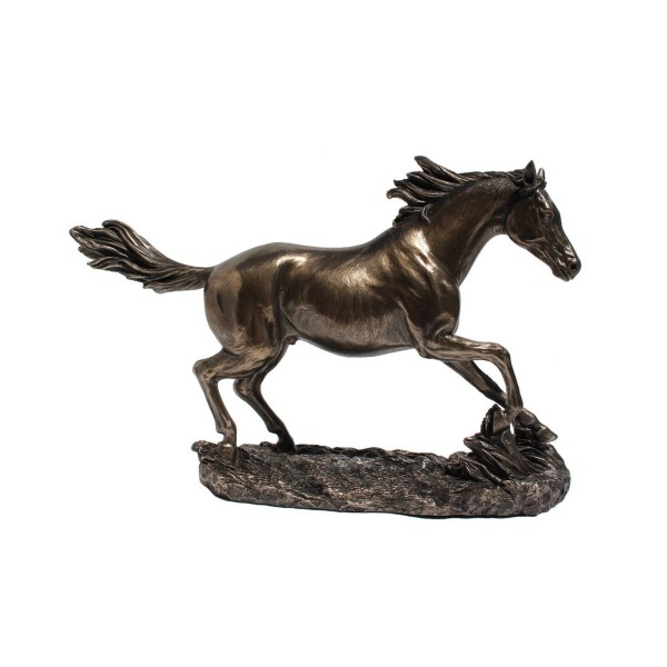 US 13.63 Inch Horse Cantering on The Grassland Cold Cast
