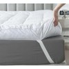 WhatsBedding Duck Feather Bed Mattress Topper, 100% Cotton Memory Foam