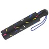 Esprit Easymatic Light Little Leaves Pocket Umbrella, black